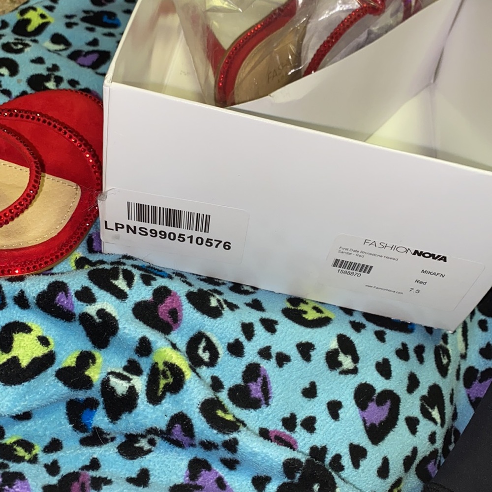 Red Rhinestone Heels - Picture 7 of 7